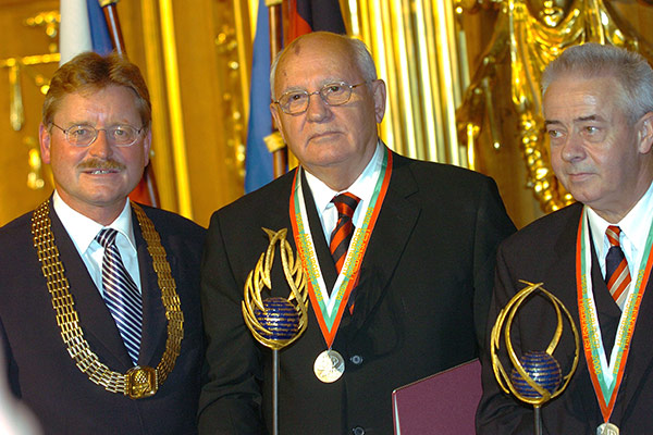 Besuch von M. Gorbatschow im Goldenen Saal